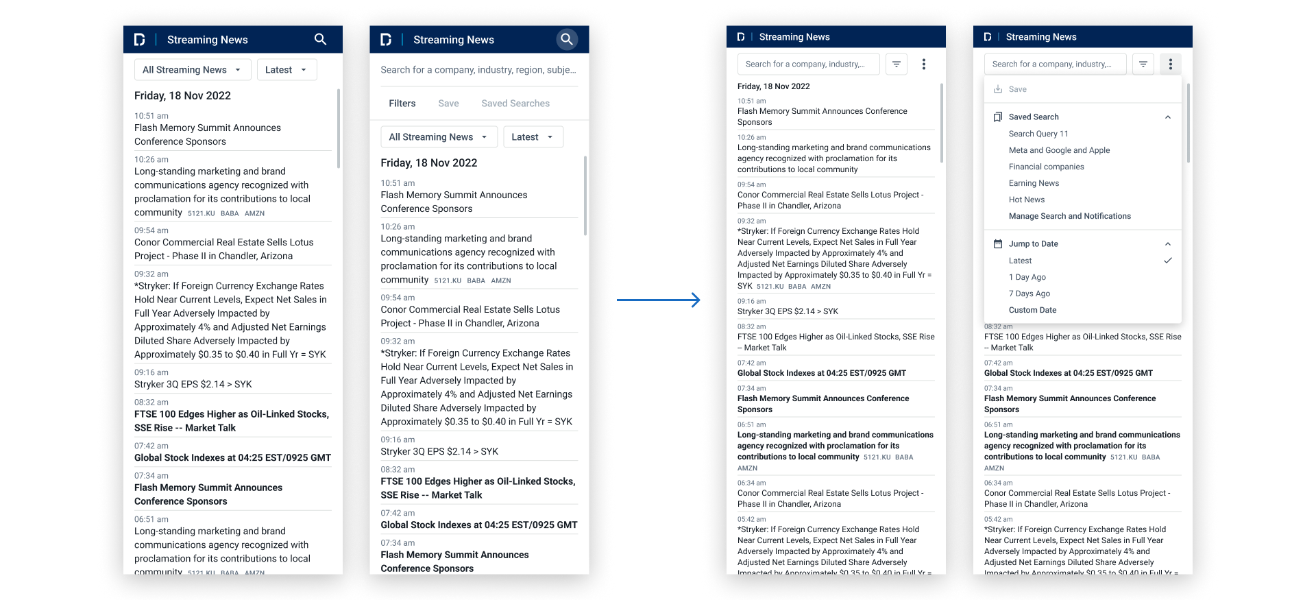 Before and After of Extra Small Screen Size
